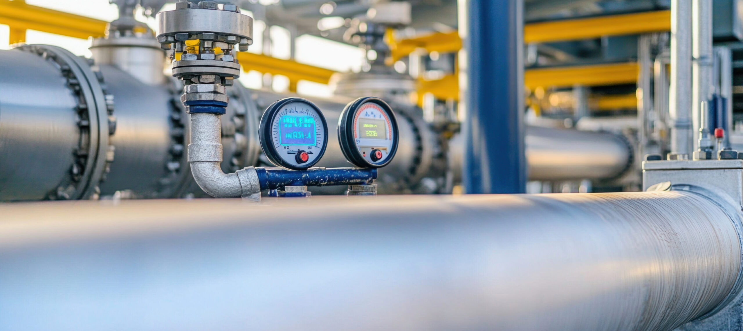 Pressure Gauge Measuring Temperature